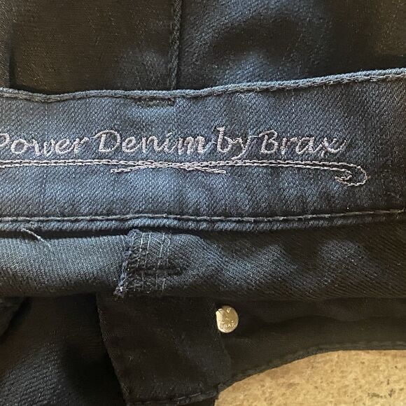 Brax Power Denim Jeans Sara 34x34 Dark Navy Made in Morocco Cotton Stretch - Picture 3 of 15